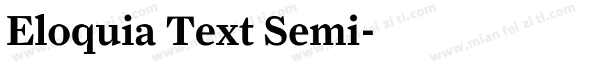 Eloquia Text Semi字体转换